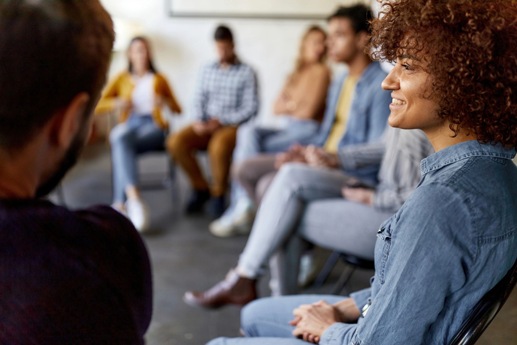 Small group workshop representing guided spiritual education